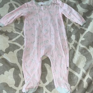 Pink zebra print magnetic pajamas